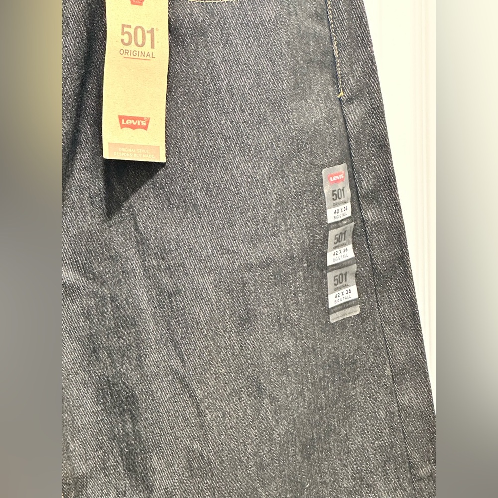 Levi’s 501 Original Men’s Jeans, Size W42 / L36 - Picture 5 of 9